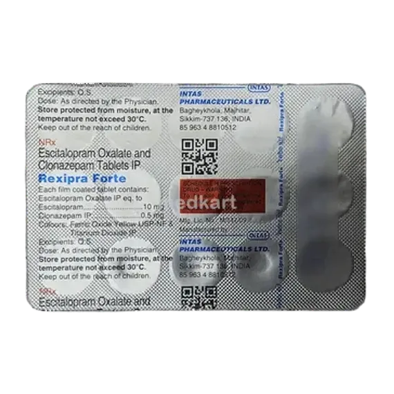 rexipra forte 10mg tablet 15's
